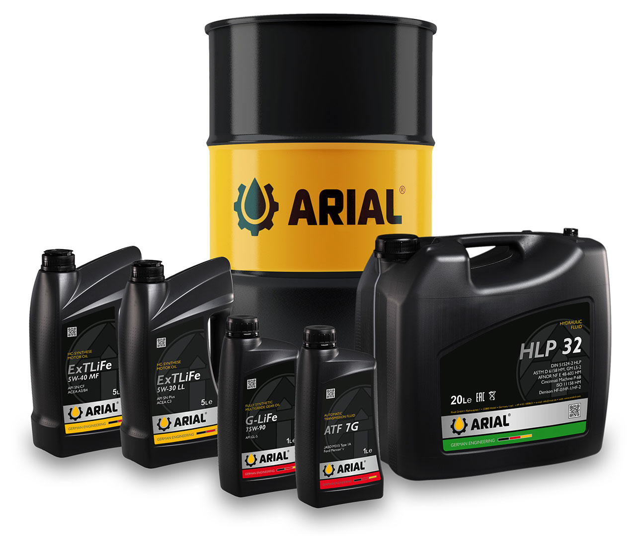 Моторные масла и смазки премиум класса ARIAL OIL